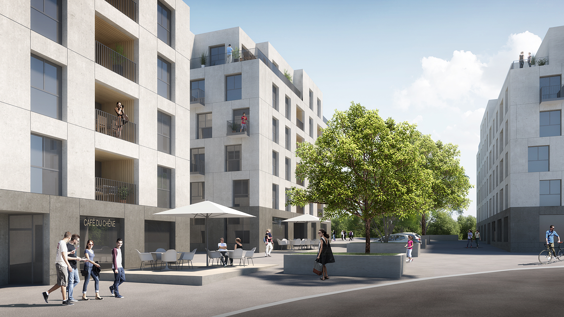 Architram – Immeubles à affectation mixte Chêne 17–19