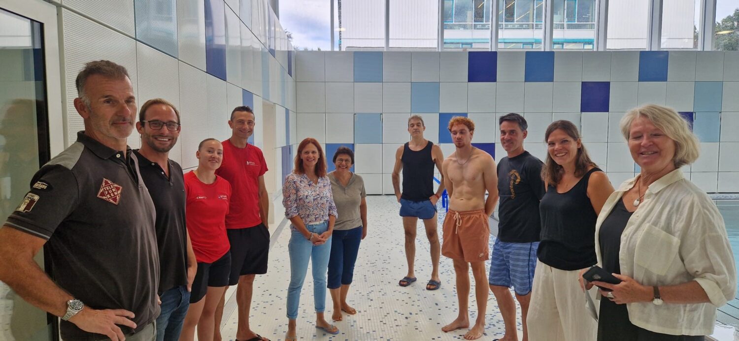 Architram – Réouverture de la piscine du Centre sportif du Rocher, Nyon